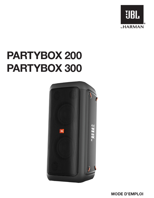 Notice d'utilisation JBL PartyBox 300