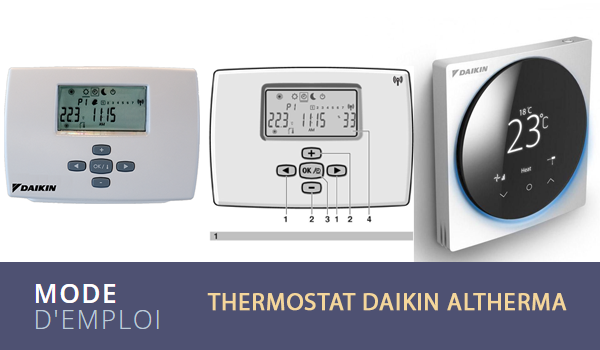 Mode d'emploi et d'installation Thermostat Daikin Altherma