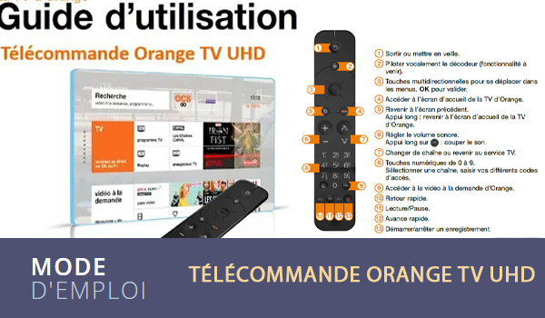 Télécommande Orange TV UHD