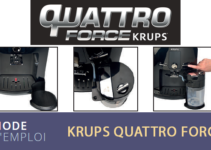 Notice d'utilisation machine à café Krups Quattro Force